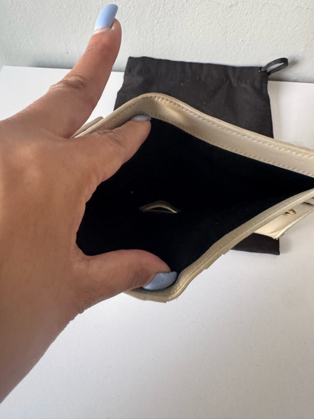 Saint Laurent Cream Croc-Embossed Leather Small Wallet - Picture 9 of 16